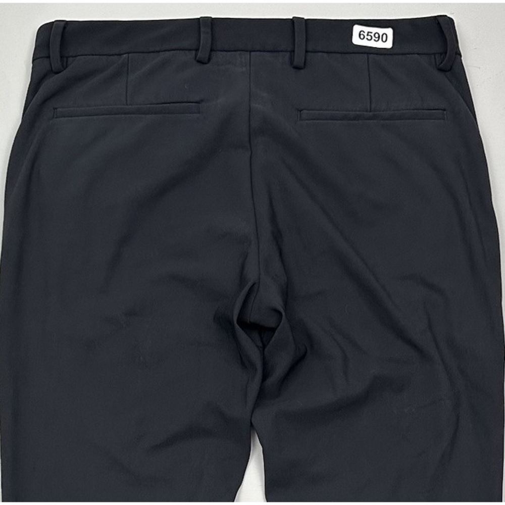 Theory Zaine Precision Ponte Slim Fit Pants Men 30x30 Black Trouser Golf Stretch